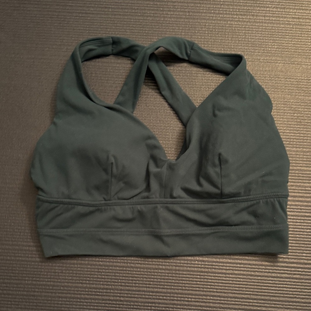 BuffBunny Enchanted Teal Alpha Sports Bra, Large, Excellent Condition